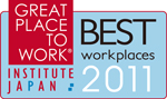 GREAT PLACE TO WORK BEST INSTITUTE JAPAN work places 2011